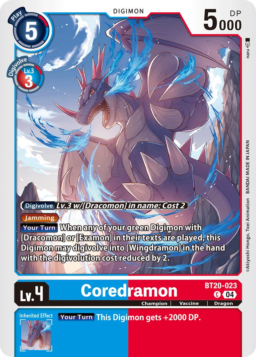 Coredramon [BT20-023] - BT20-023 [Release Special Booster Ver.2.5] | Card Merchant Takapuna