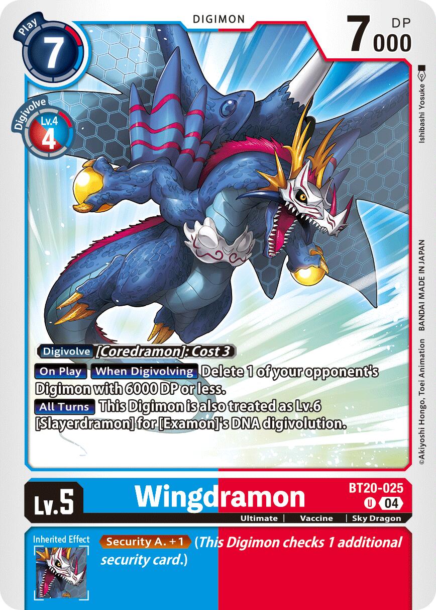 Wingdramon [BT20-025] [Release Special Booster Ver.2.5] | Card Merchant Takapuna