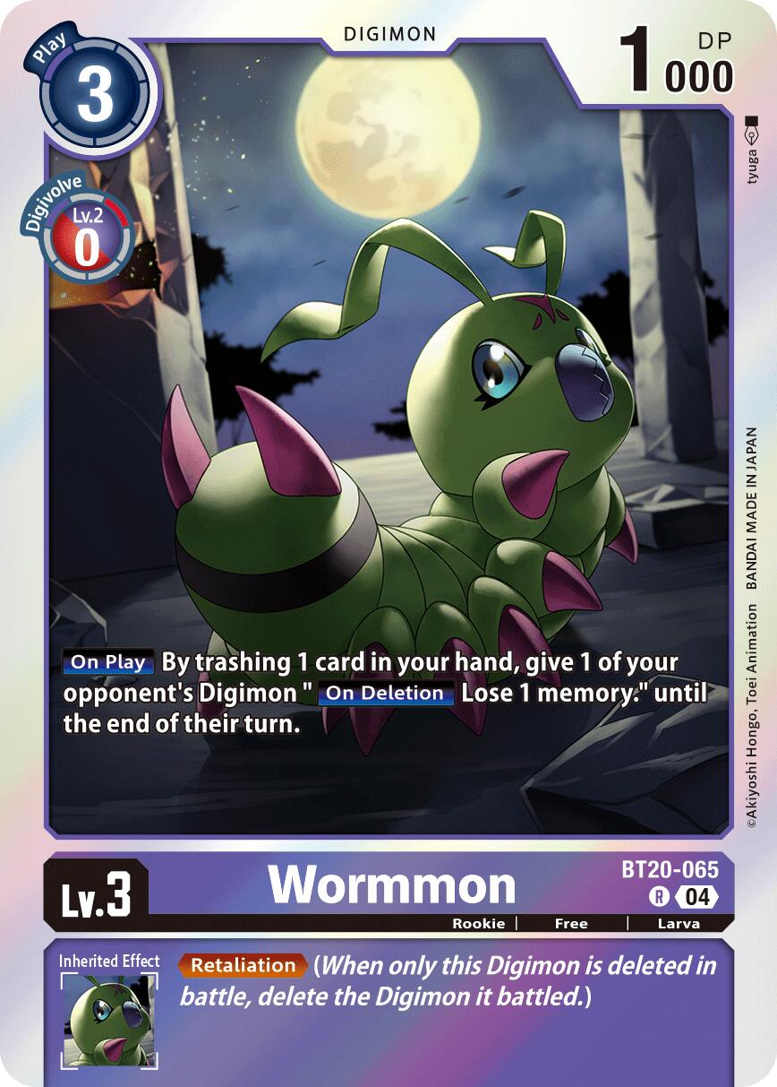 Wormmon [BT20-065] [Release Special Booster Ver.2.5] | Card Merchant Takapuna