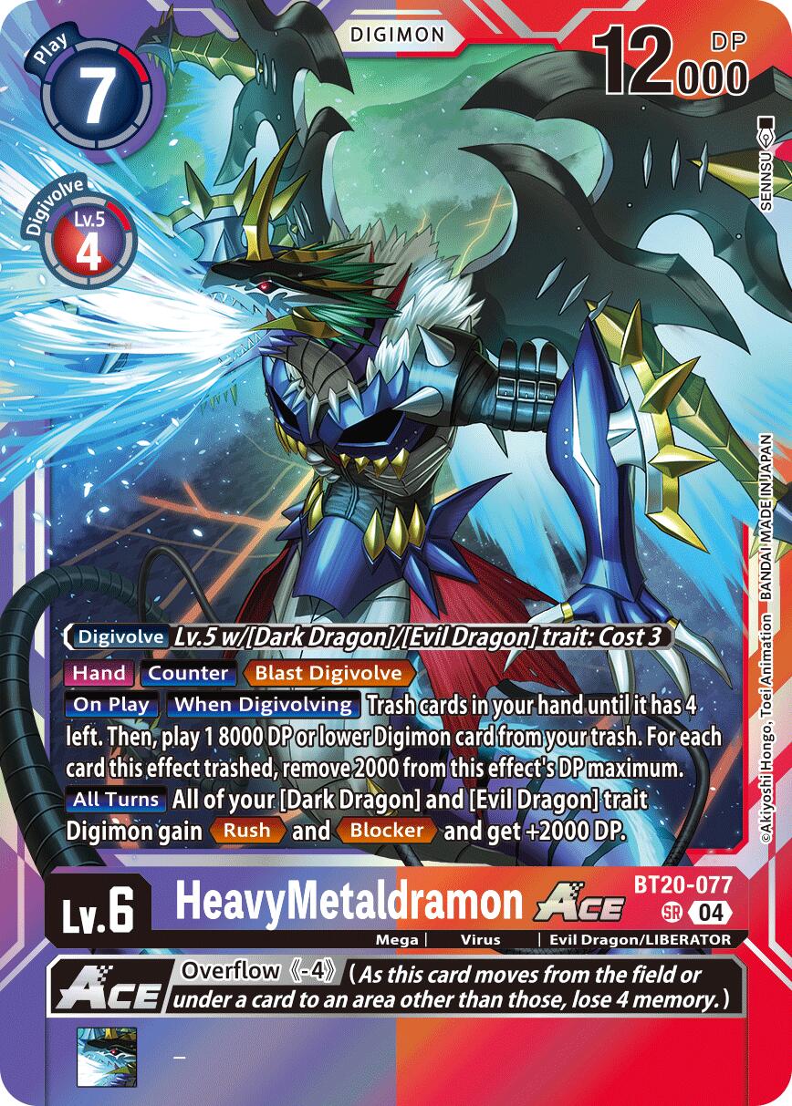 HeavyMetaldramon ACE [BT20-077] [Release Special Booster Ver.2.5] | Card Merchant Takapuna