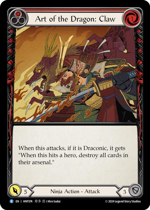 Art of the Dragon: Claw [HNT074] (The Hunted) | Card Merchant Takapuna