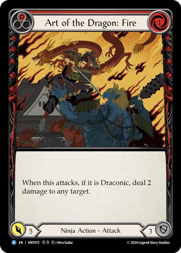 Art of the Dragon: Fire [HNT075] (The Hunted) | Card Merchant Takapuna