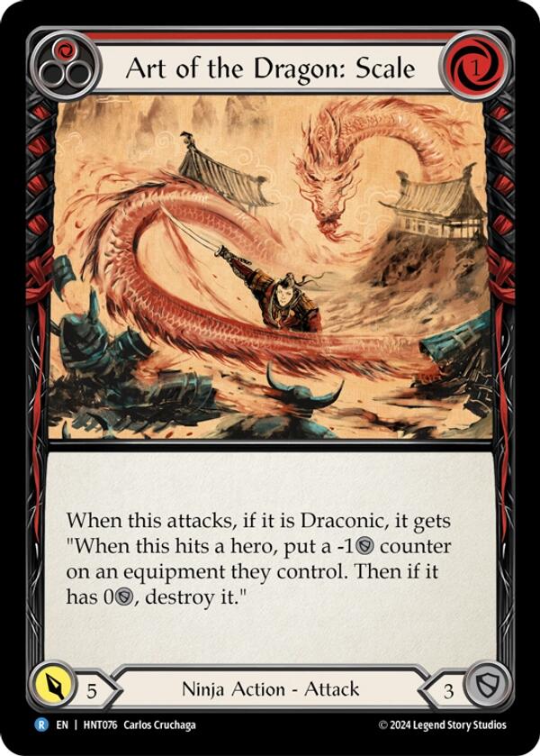 Art of the Dragon: Scale [HNT076] (The Hunted)  Rainbow Foil | Card Merchant Takapuna
