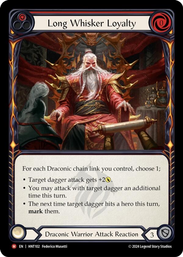 Long Whisker Loyalty [HNT102] (The Hunted)  Rainbow Foil | Card Merchant Takapuna