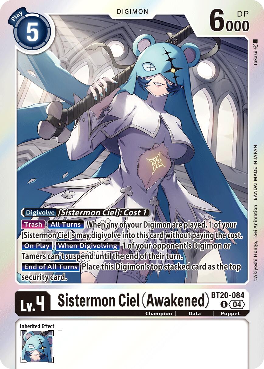 Sistermon Ciel [BT20-084] (Awakened) [Release Special Booster Ver.2.5] | Card Merchant Takapuna