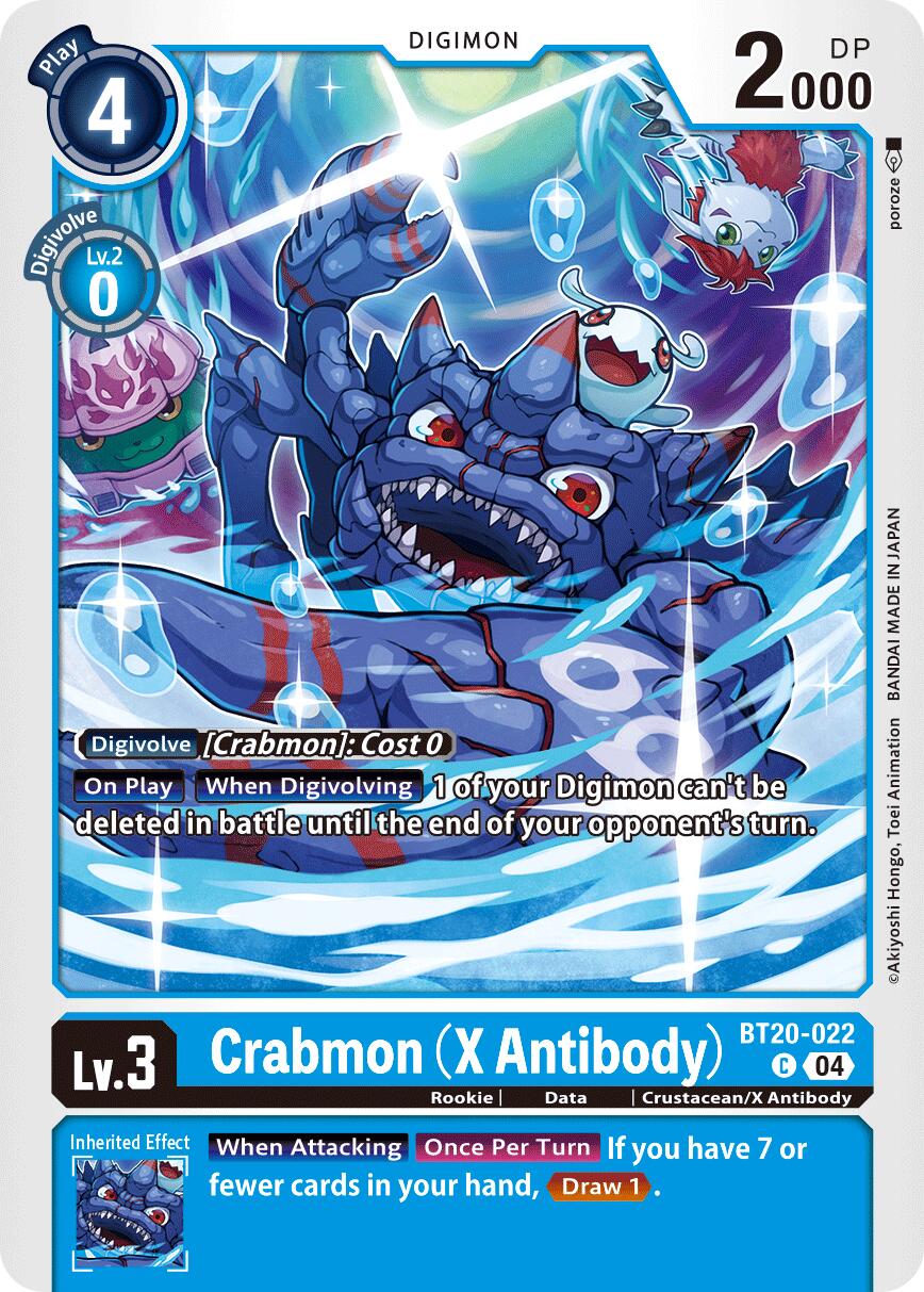 Crabmon [BT20-022] (X Antibody) [Release Special Booster Ver.2.5] | Card Merchant Takapuna