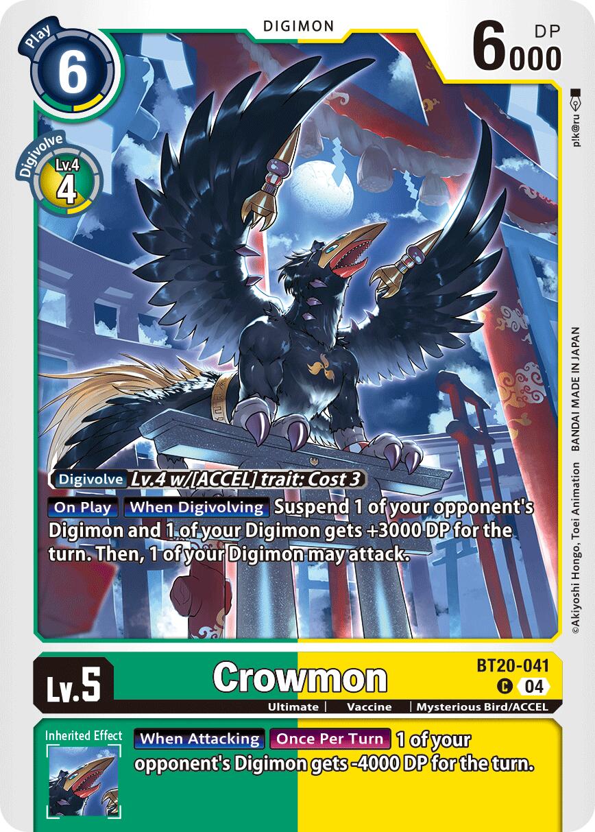 Crowmon [BT20-041] [Release Special Booster Ver.2.5] | Card Merchant Takapuna