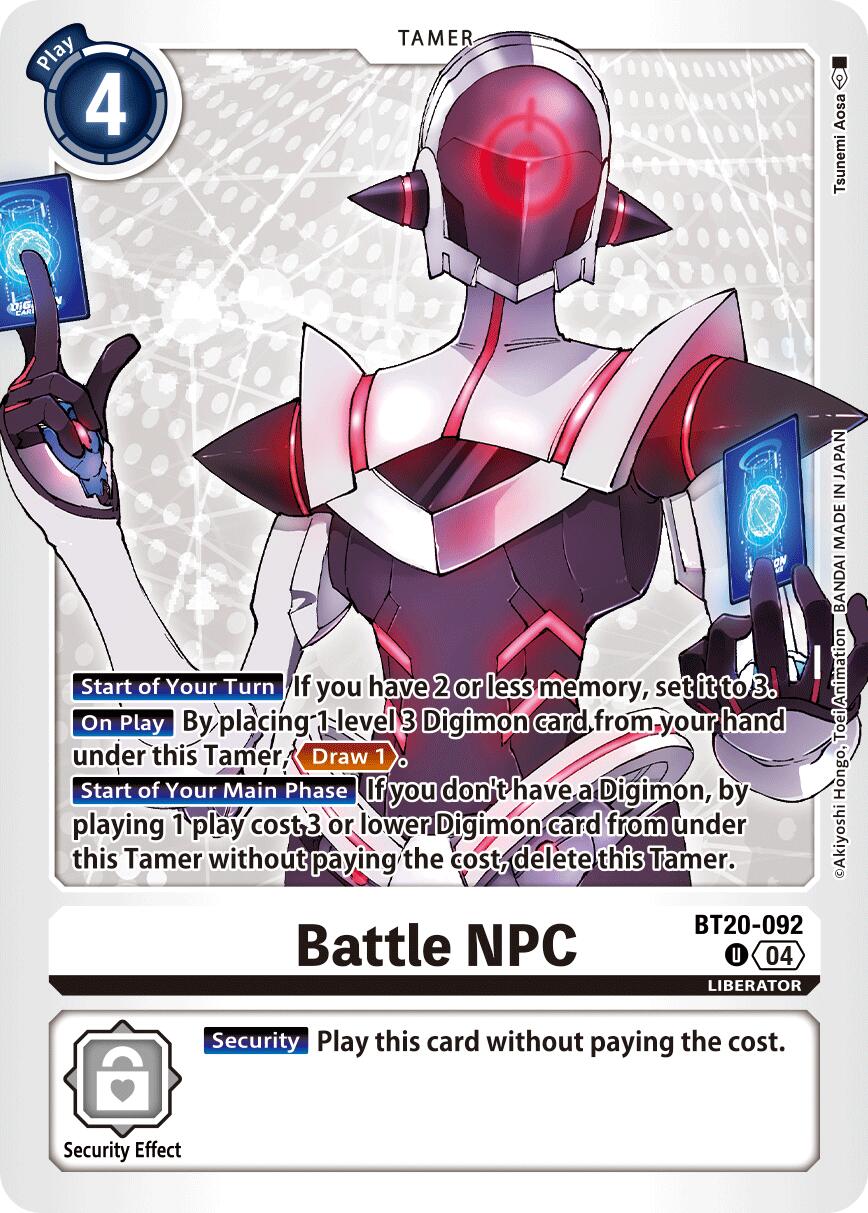 Battle NPC [BT20-092] [Release Special Booster Ver.2.5] | Card Merchant Takapuna