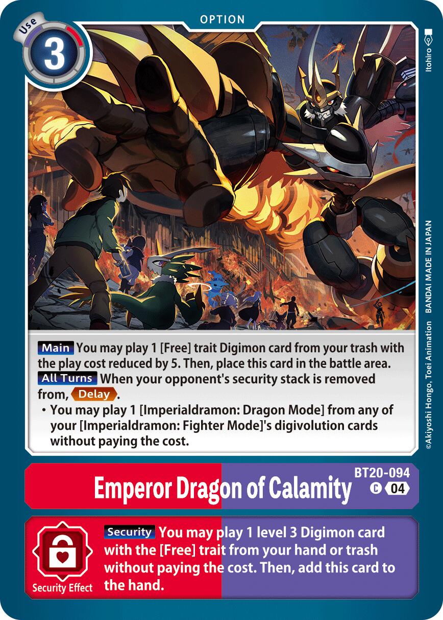 Emperor Dragon of Calamity [BT20-094] [Release Special Booster Ver.2.5] | Card Merchant Takapuna