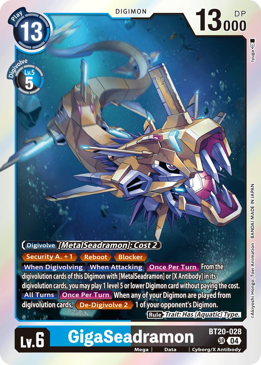 GigaSeadramon [BT20-028] [Release Special Booster Ver.2.5] | Card Merchant Takapuna