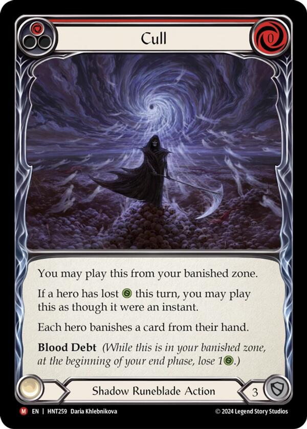 Cull [HNT259] (The Hunted)  Rainbow Foil | Card Merchant Takapuna