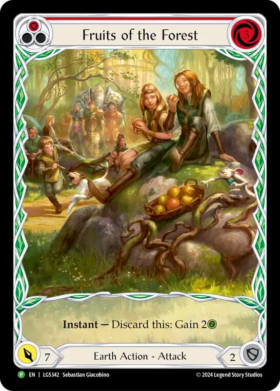 Fruits of the Forest (Red) [LGS342] (Promo)  Rainbow Foil | Card Merchant Takapuna