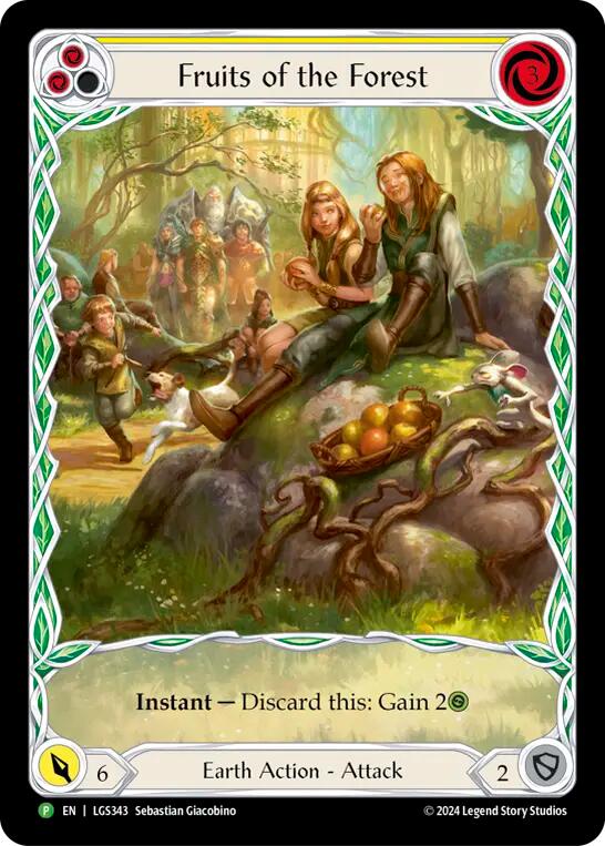Fruits of the Forest (Yellow) [LGS343] (Promo)  Rainbow Foil | Card Merchant Takapuna