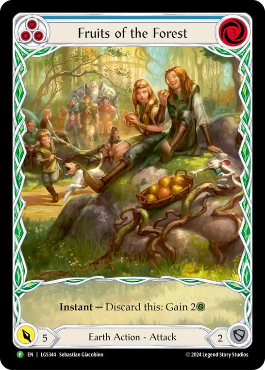 Fruits of the Forest (Blue) [LGS344] (Promo)  Rainbow Foil | Card Merchant Takapuna