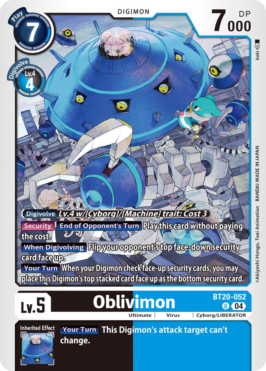 Oblivimon [BT20-052] [Release Special Booster Ver.2.5] | Card Merchant Takapuna