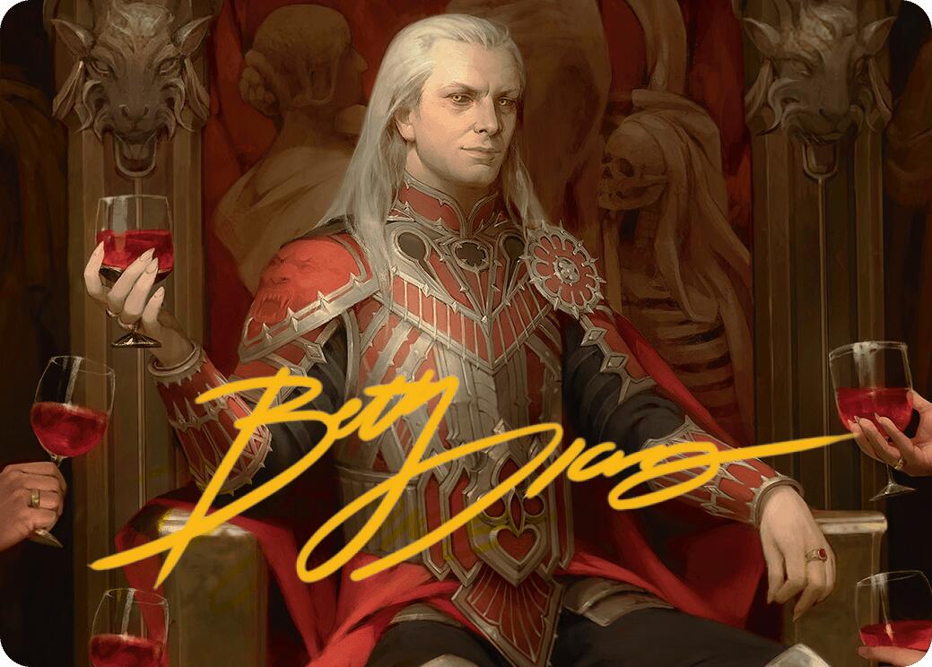 Edgar Markov Art Card (Gold-Stamped Signature) [Innistrad Remastered Art Series] | Card Merchant Takapuna