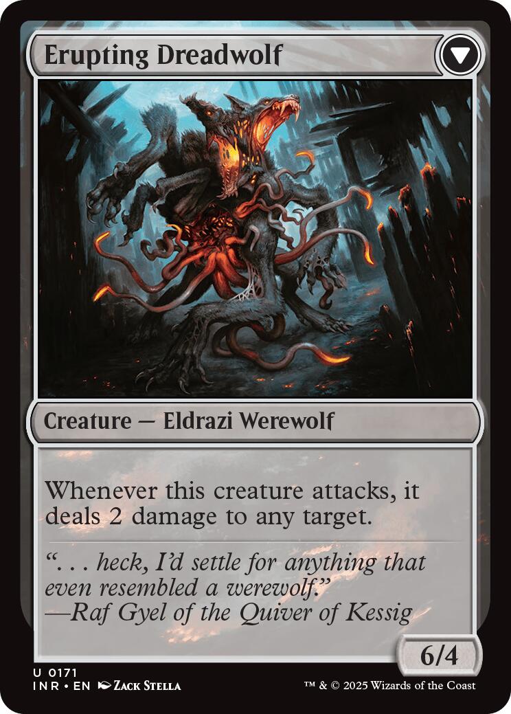 Smoldering Werewolf // Erupting Dreadwolf [Innistrad Remastered] | Card Merchant Takapuna