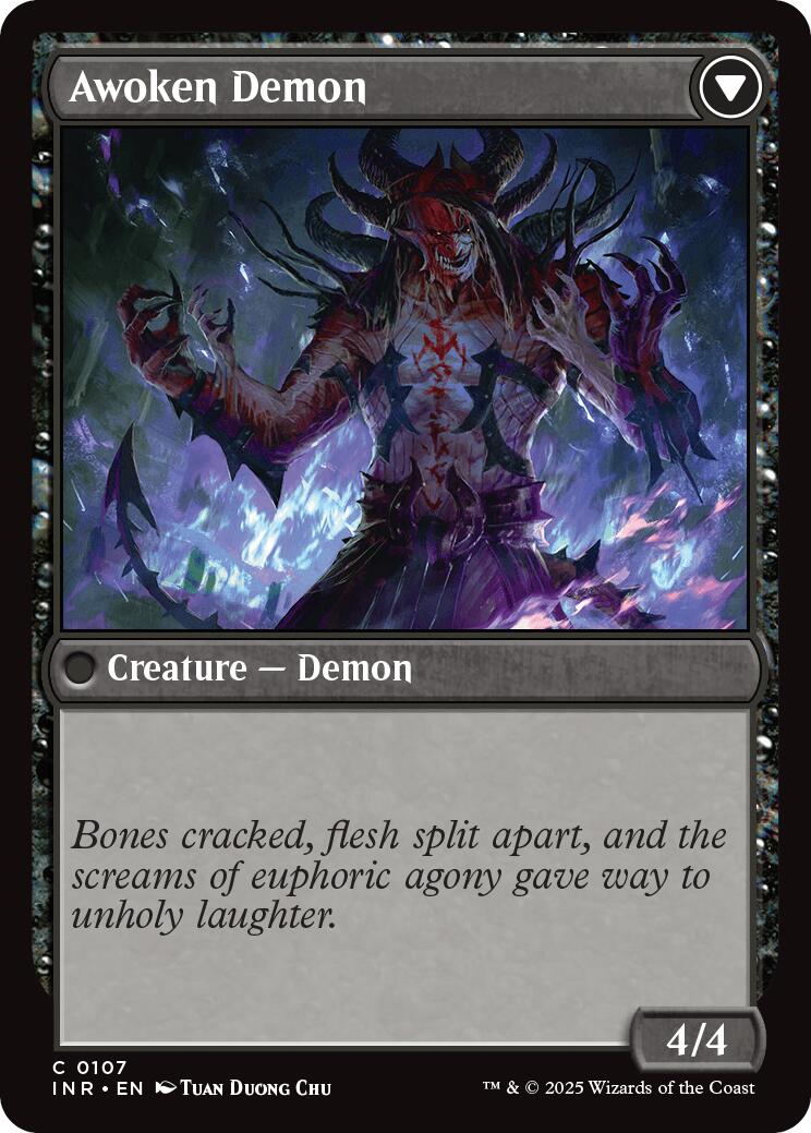 Ecstatic Awakener // Awoken Demon [Innistrad Remastered] | Card Merchant Takapuna