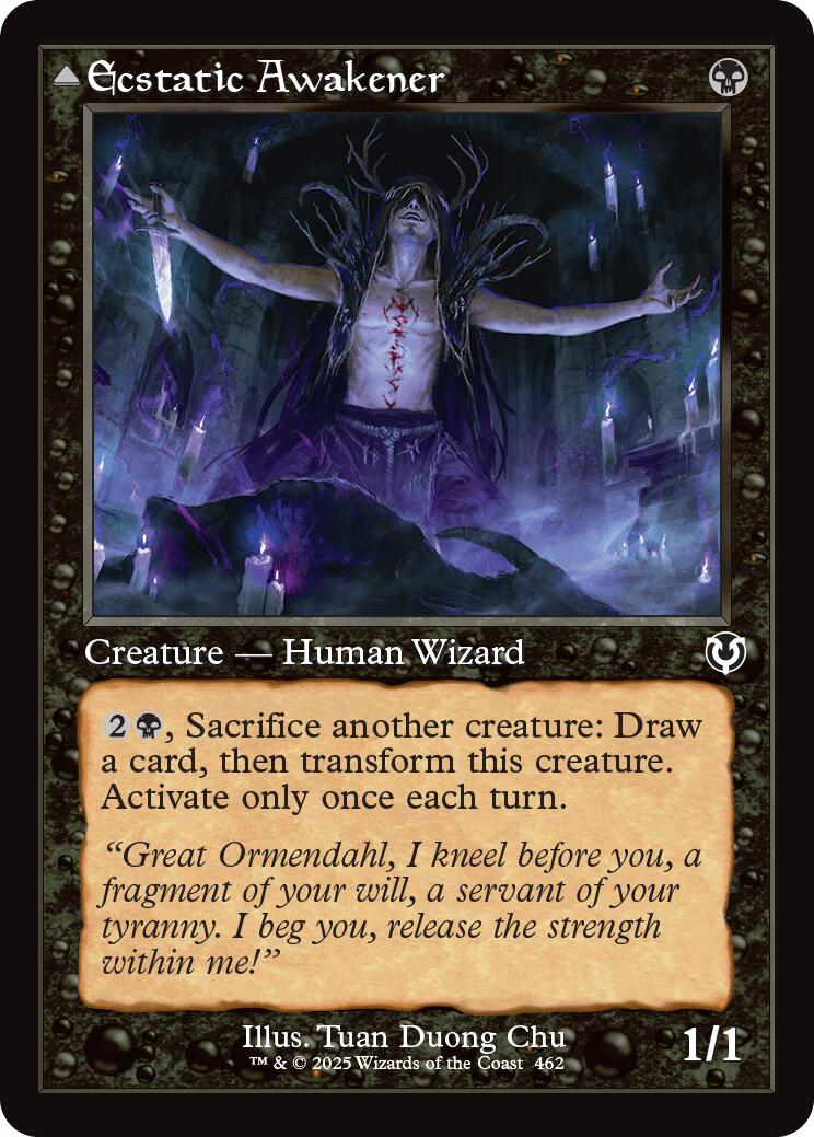 Ecstatic Awakener // Awoken Demon (Retro Frame) [Innistrad Remastered] | Card Merchant Takapuna