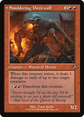 Smoldering Werewolf // Erupting Dreadwolf (Retro Frame) [Innistrad Remastered] | Card Merchant Takapuna