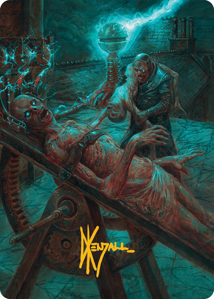 Rooftop Storm Art Card (Gold-Stamped Signature) [Innistrad Remastered Art Series] | Card Merchant Takapuna