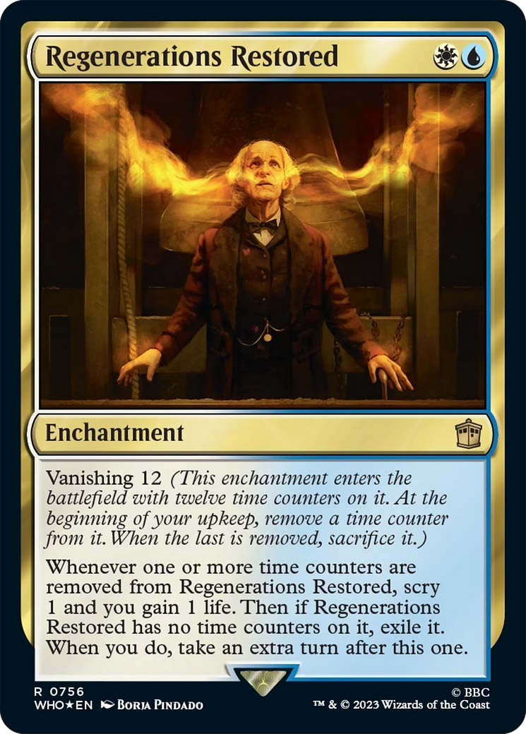 Regenerations Restored (Surge Foil) [Doctor Who] | Card Merchant Takapuna