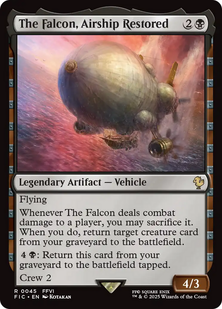 The Falcon, Airship Restored [FINAL FANTASY Commander] | Card Merchant Takapuna