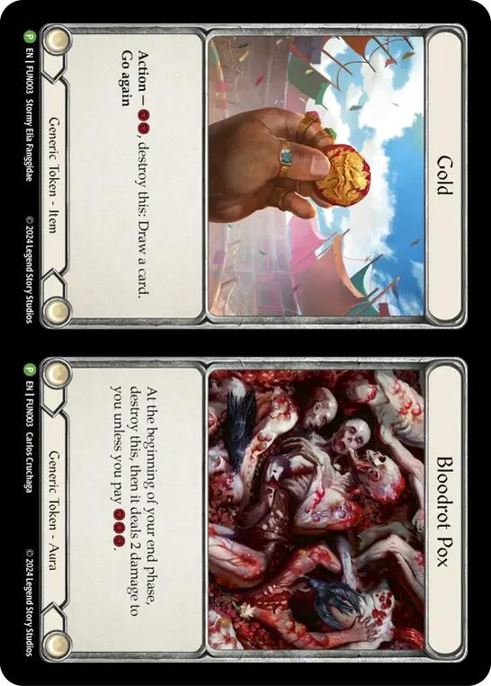 Cracker Bauble // Gold and Bloodrot Pox [LGS360-FUN003] (Promo) | Card Merchant Takapuna