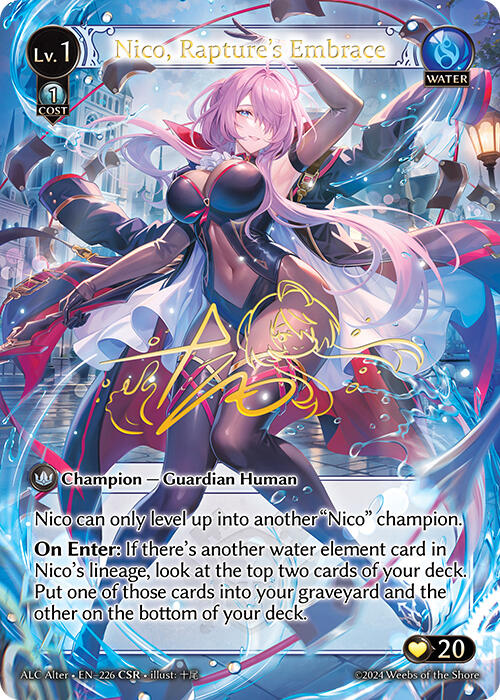 Nico, Rapture's Embrace (CSR) (226) [Alchemical Revolution Alter Edition] | Card Merchant Takapuna