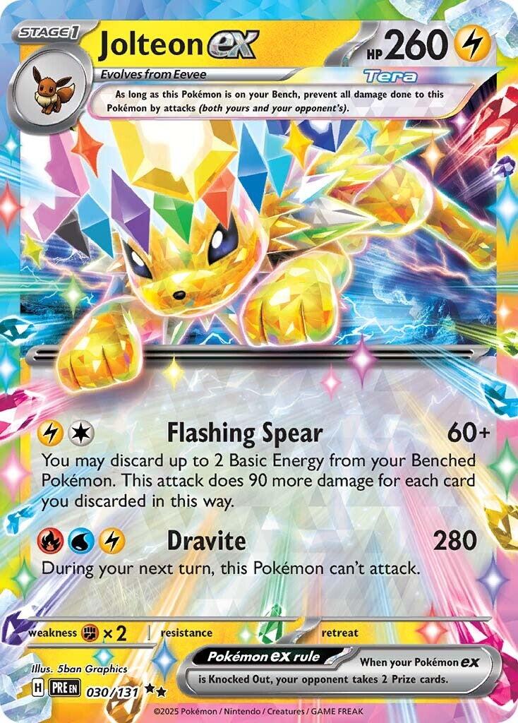 Jolteon ex (030/131) [Scarlet & Violet: Prismatic Evolutions] | Card Merchant Takapuna