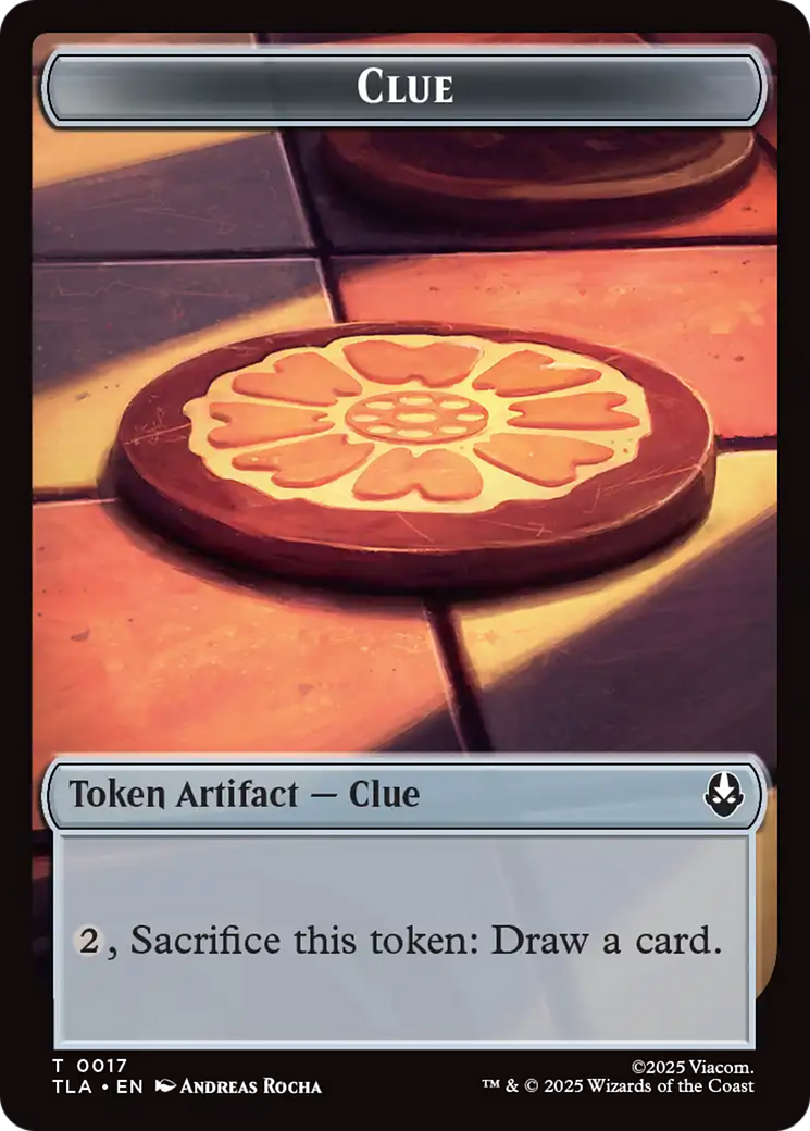 Monk // Clue (0017) Double-Sided Token [Avatar: The Last Airbender Tokens] | Card Merchant Takapuna
