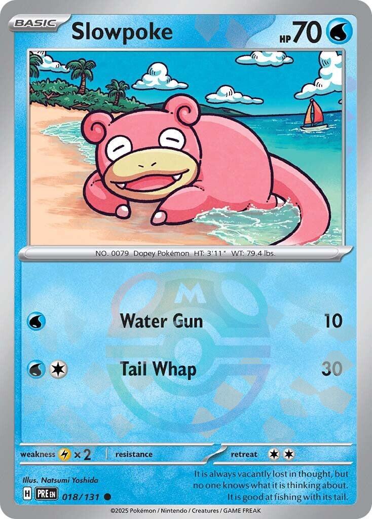 Slowpoke (018/131) (Master Ball Pattern) [Scarlet & Violet: Prismatic Evolutions] | Card Merchant Takapuna