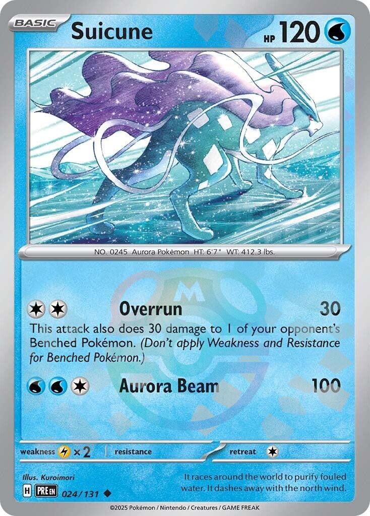 Suicune (024/131) (Master Ball Pattern) [Scarlet & Violet: Prismatic Evolutions] | Card Merchant Takapuna