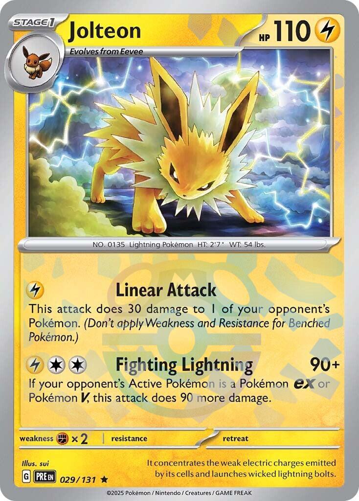 Jolteon (029/131) (Master Ball Pattern) [Scarlet & Violet: Prismatic Evolutions] | Card Merchant Takapuna