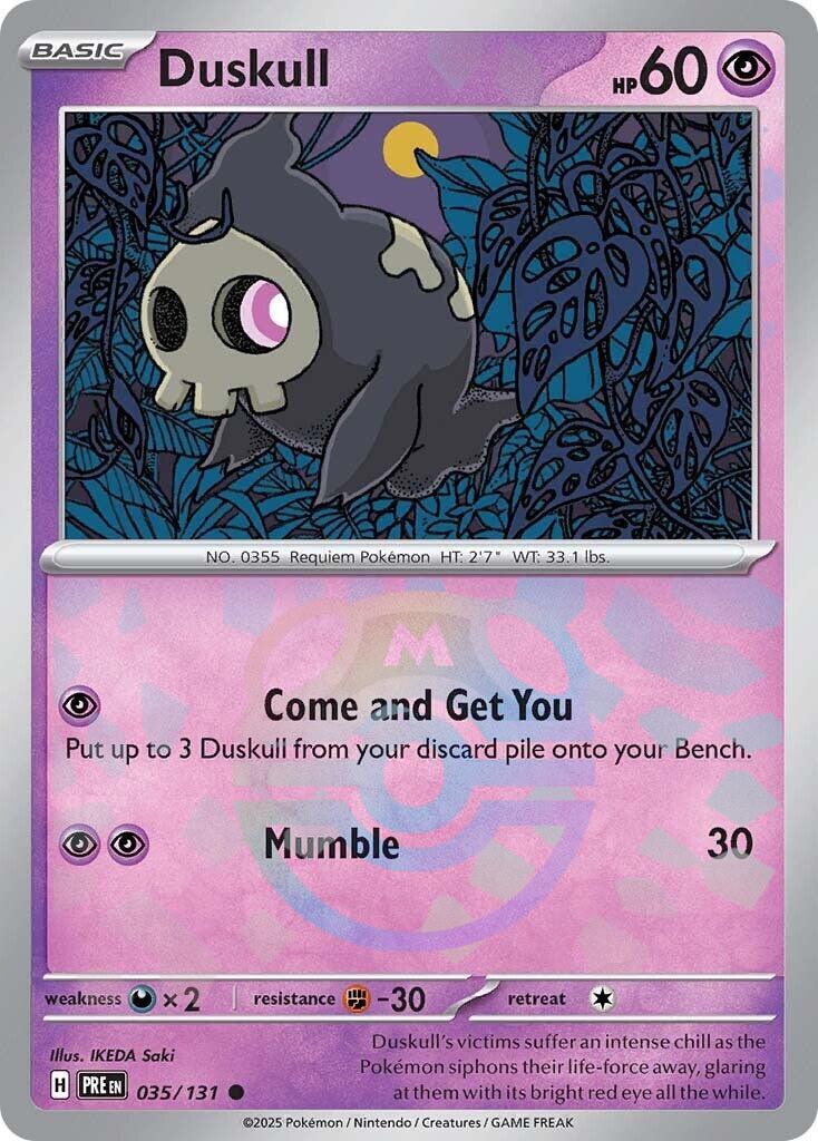 Duskull (035/131) (Master Ball Pattern) [Scarlet & Violet: Prismatic Evolutions] | Card Merchant Takapuna