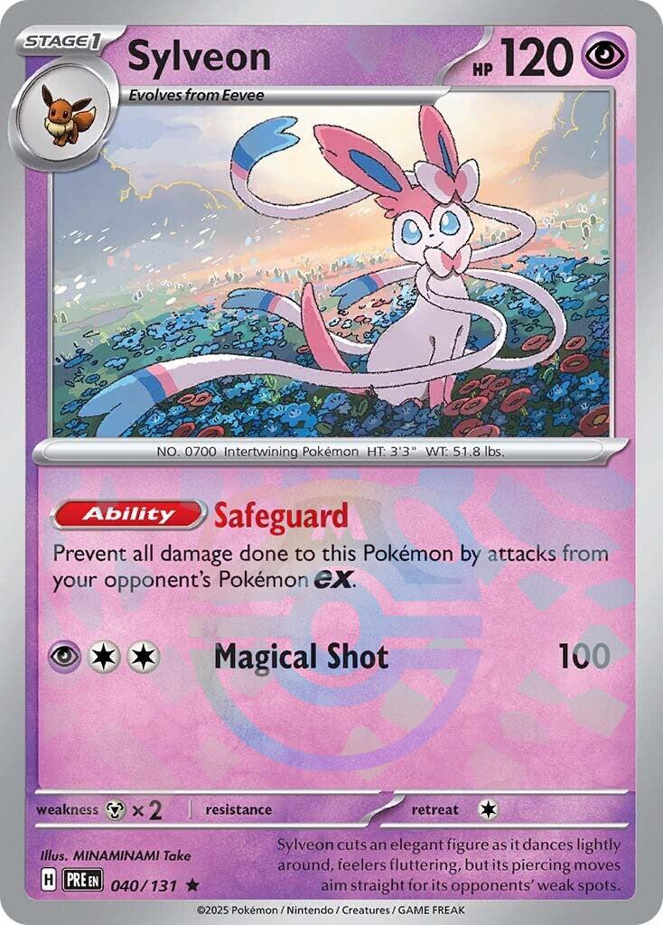 Sylveon (040/131) (Master Ball Pattern) [Scarlet & Violet: Prismatic Evolutions] | Card Merchant Takapuna