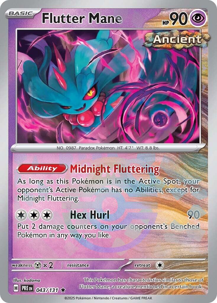 Flutter Mane (043/131) (Master Ball Pattern) [Scarlet & Violet: Prismatic Evolutions] | Card Merchant Takapuna