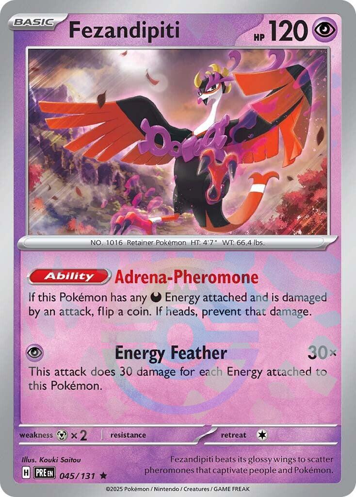 Fezandipiti (045/131) (Master Ball Pattern) [Scarlet & Violet: Prismatic Evolutions] | Card Merchant Takapuna