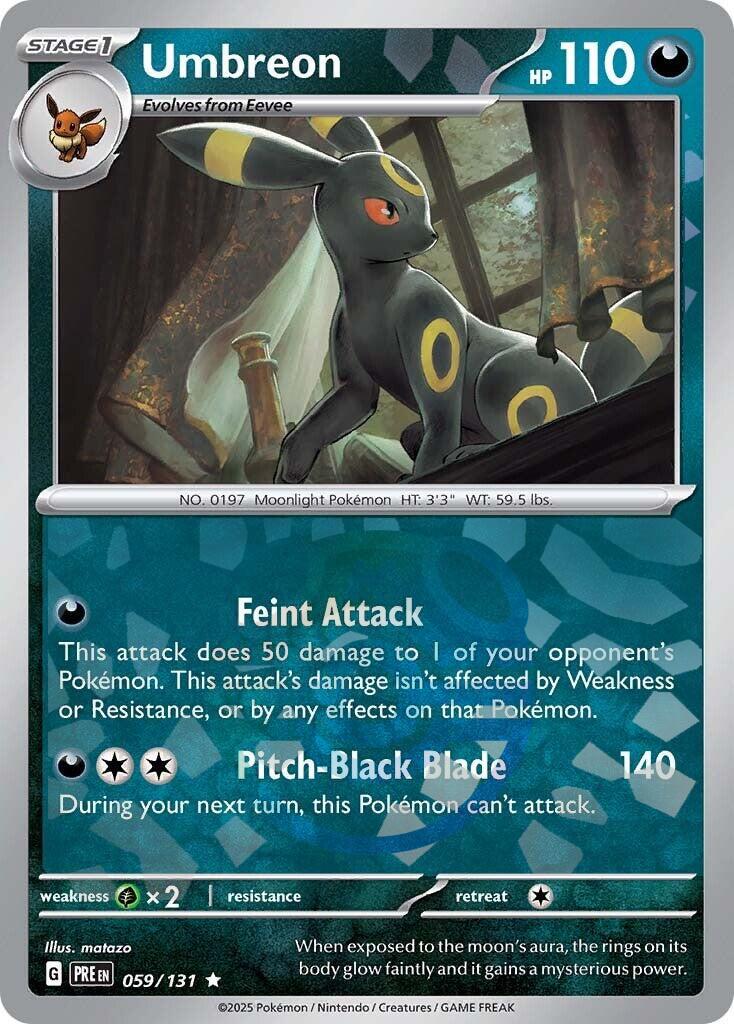 Umbreon (059/131) (Master Ball Pattern) [Scarlet & Violet: Prismatic Evolutions] | Card Merchant Takapuna
