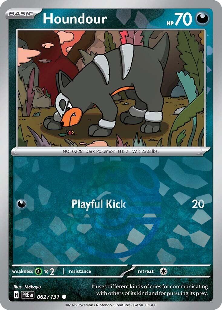 Houndour (062/131) (Master Ball Pattern) [Scarlet & Violet: Prismatic Evolutions] | Card Merchant Takapuna