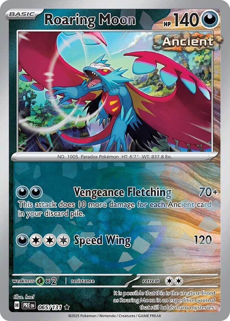 Roaring Moon (065/131) (Master Ball Pattern) [Scarlet & Violet: Prismatic Evolutions] | Card Merchant Takapuna