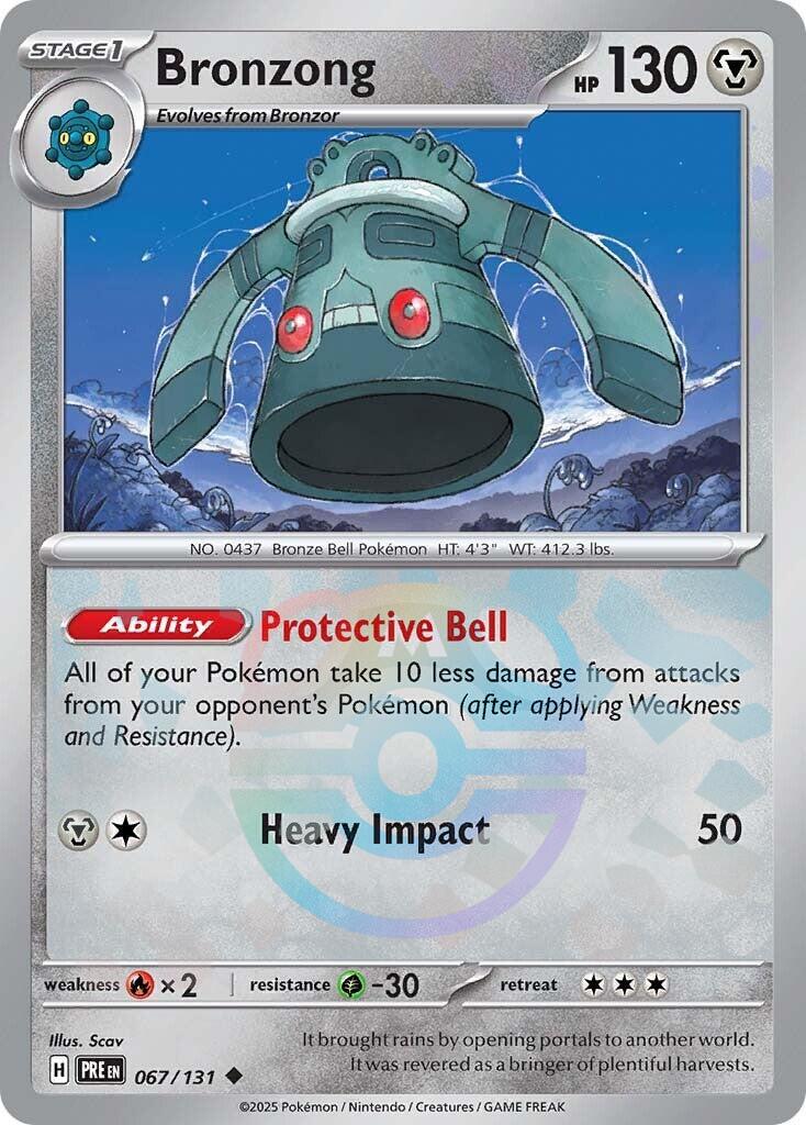 Bronzong (067/131) (Master Ball Pattern) [Scarlet & Violet: Prismatic Evolutions] | Card Merchant Takapuna