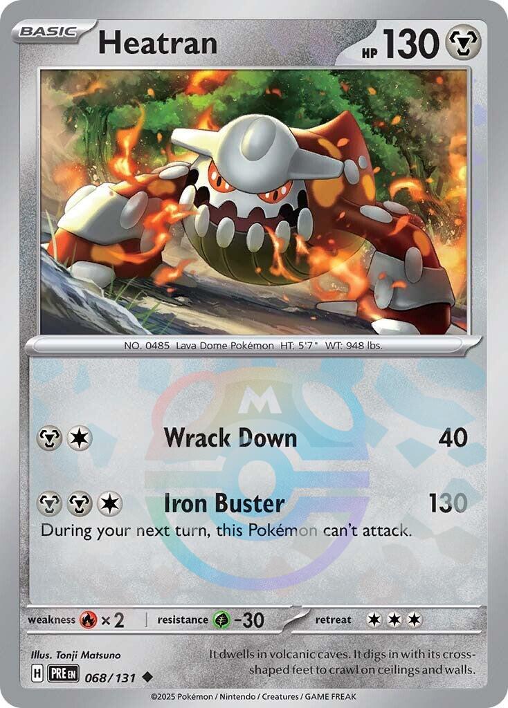 Heatran (068/131) (Master Ball Pattern) [Scarlet & Violet: Prismatic Evolutions] | Card Merchant Takapuna