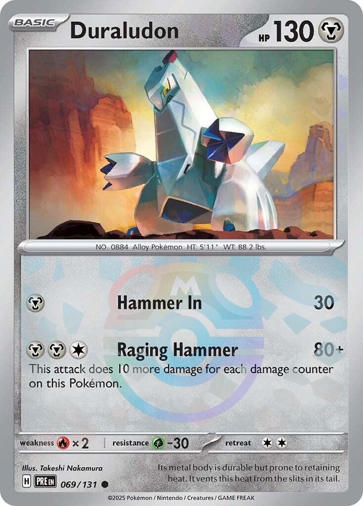 Duraludon (069/131) (Master Ball Pattern) [Scarlet & Violet: Prismatic Evolutions] | Card Merchant Takapuna