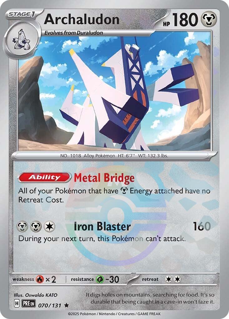 Archaludon (070/131) (Master Ball Pattern) [Scarlet & Violet: Prismatic Evolutions] | Card Merchant Takapuna