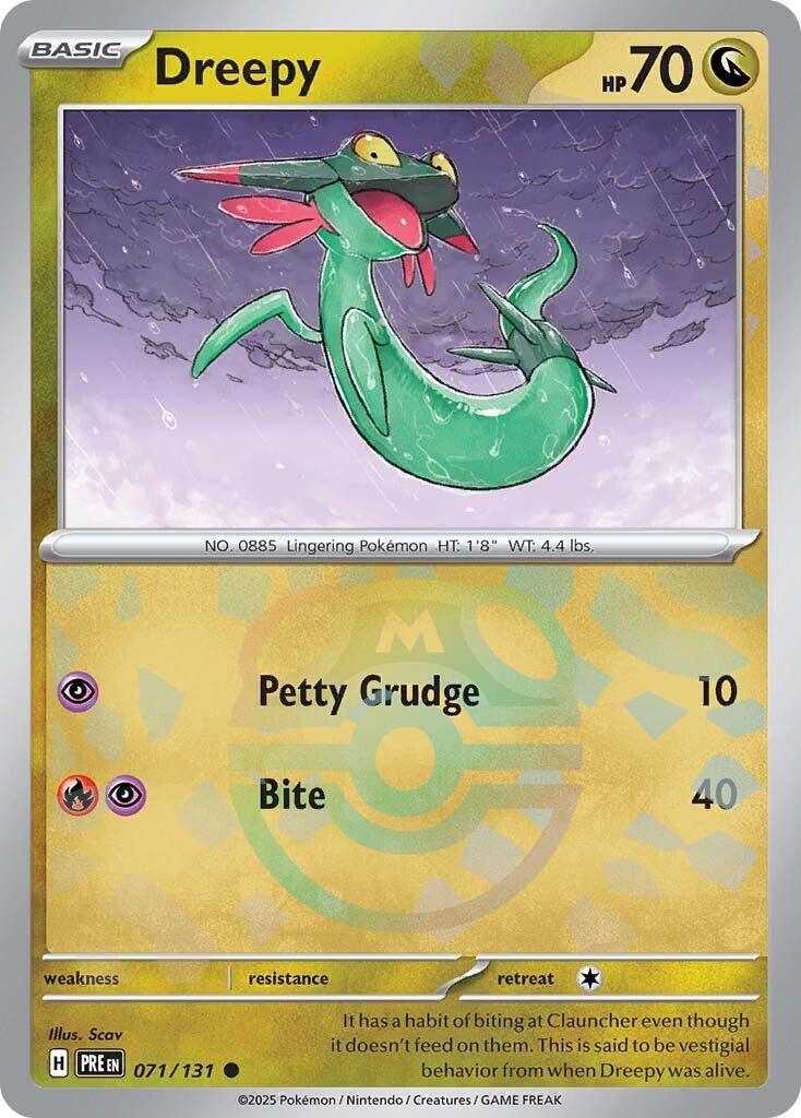 Dreepy (071/131) (Master Ball Pattern) [Scarlet & Violet: Prismatic Evolutions] | Card Merchant Takapuna