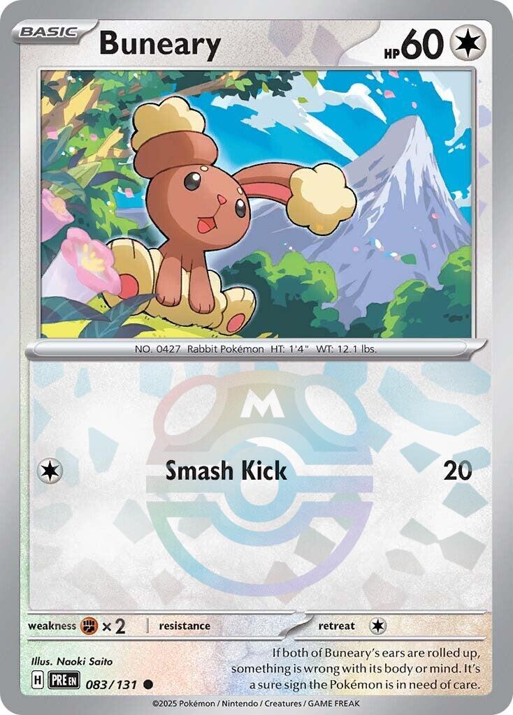 Buneary (083/131) (Master Ball Pattern) [Scarlet & Violet: Prismatic Evolutions] | Card Merchant Takapuna
