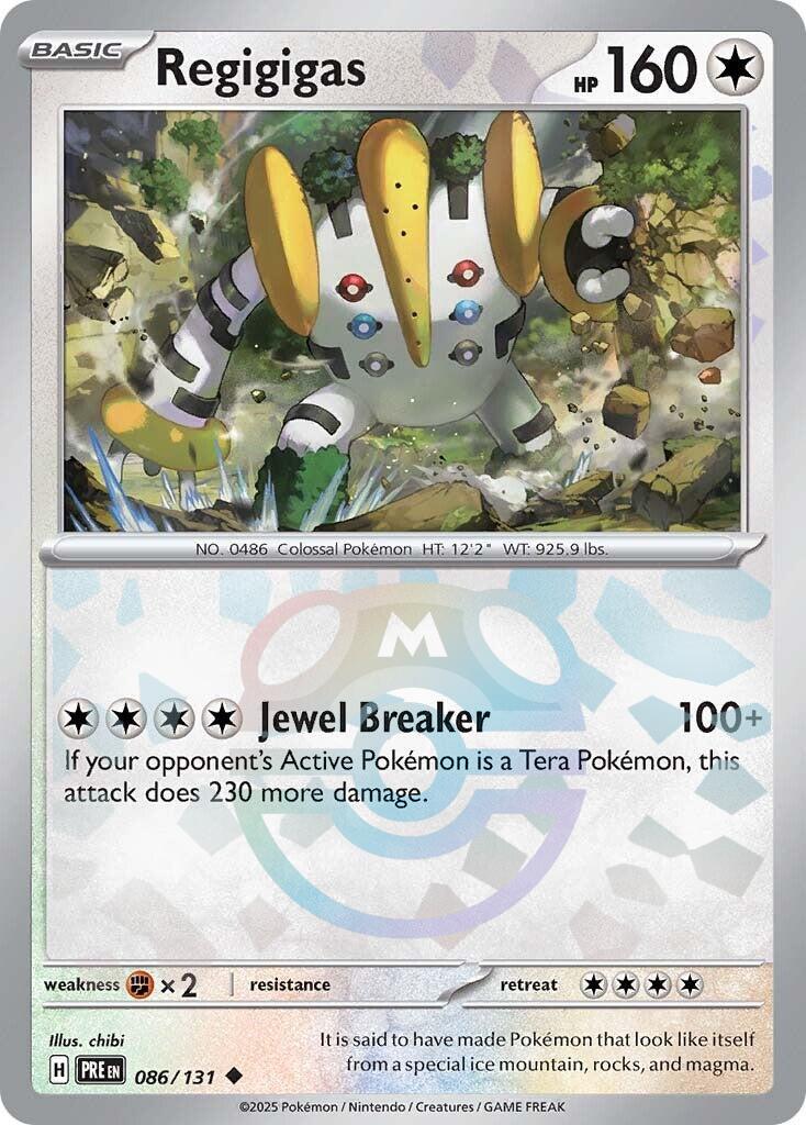Regigigas (086/131) (Master Ball Pattern) [Scarlet & Violet: Prismatic Evolutions] | Card Merchant Takapuna