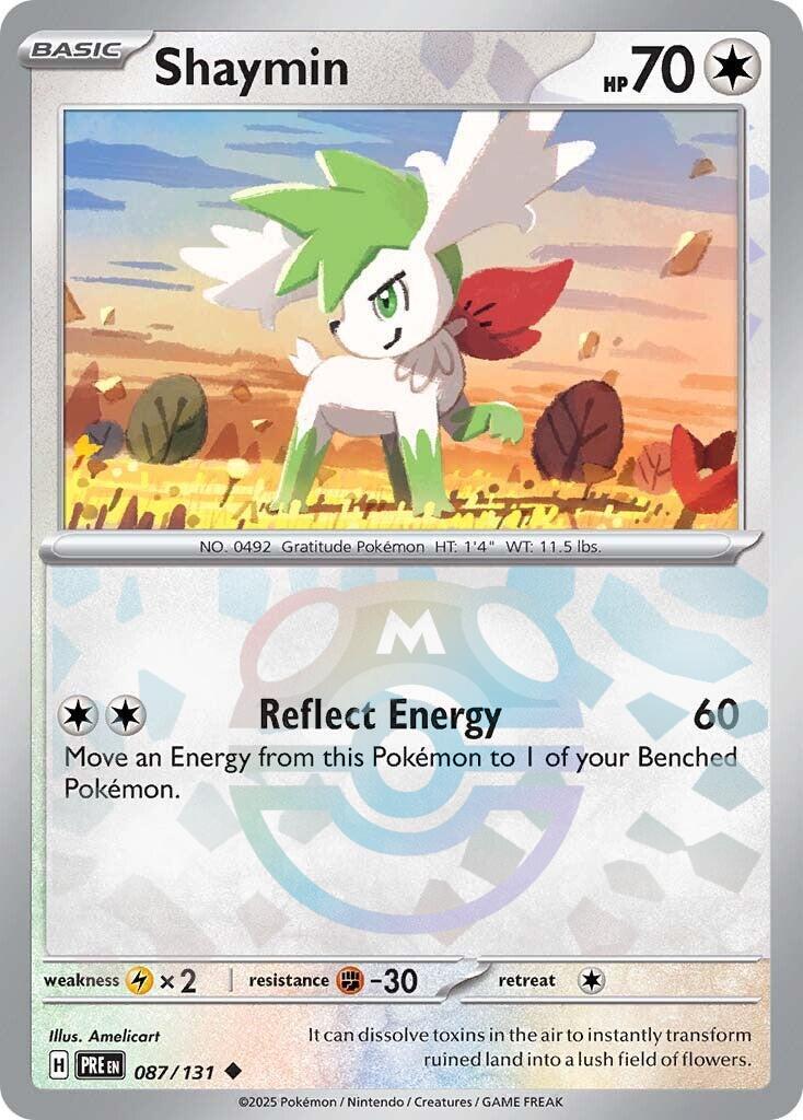 Shaymin (087/131) (Master Ball Pattern) [Scarlet & Violet: Prismatic Evolutions] | Card Merchant Takapuna