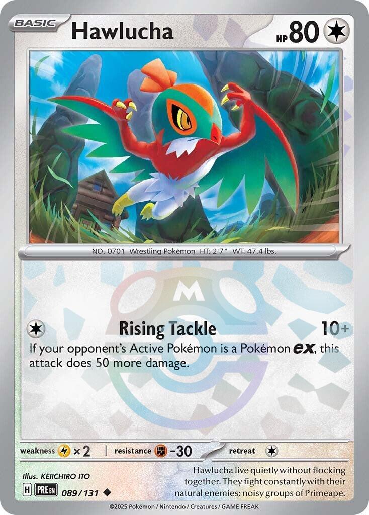 Hawlucha (089/131) (Master Ball Pattern) [Scarlet & Violet: Prismatic Evolutions] | Card Merchant Takapuna